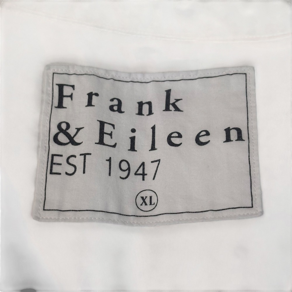Frank & Eileen Finley White Sleeveless Button Up Shirt Italian Cotton XL - Picture 3 of 8
